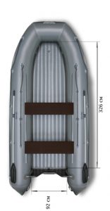 Лодка ПВХ Флагман 450 НДНД надувная под мотор