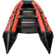 Фото лодки DRAGON 360 MAX красно-черная